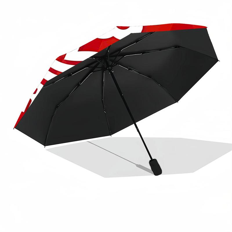 Nottingham Forest Logo Automatic Design Umbrella 8Bone Structureautomatic Closing Buttondurable Portable And Foldable Great For Outdoors And Daily