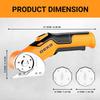 DEKOPRO Professional 3.7 V Electric Sewing Scissors – Multifunctional Electric Scissors – Powerful Cardboard Cutter for Fabric,