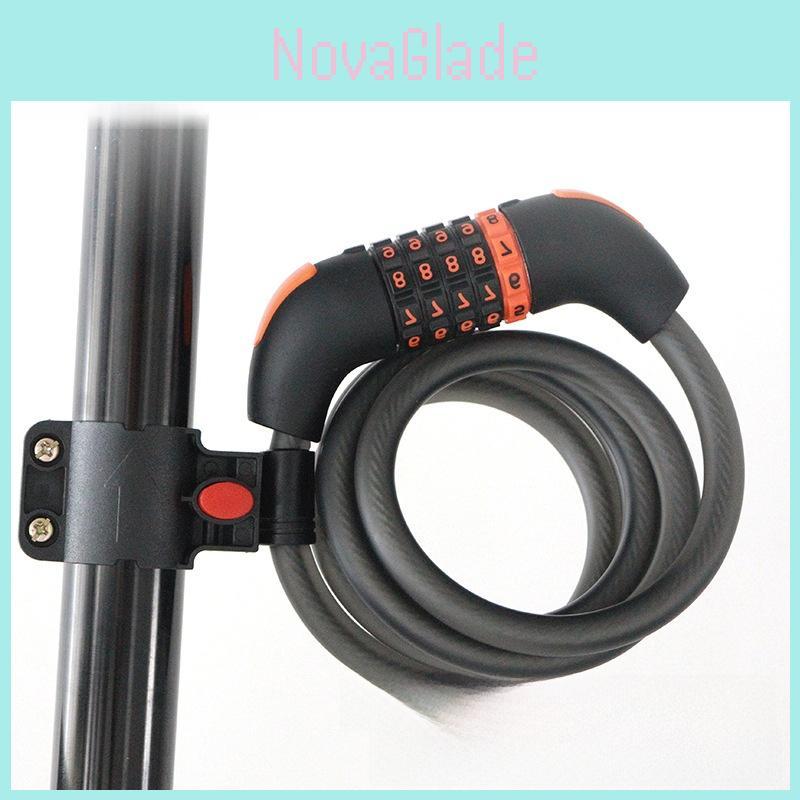 Bike Security Lock With Fivedigit Combo For Mountain And Road Cycling Safety
