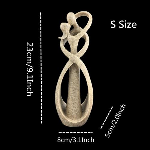 

Vilead 23см Скульптура из песчаника Декоративная Статуэтка Влюбленных Свадебная Домашнее Украшение Сувениры на День святого Валентина Фигурки Орнаменты