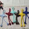 Pearl Chinese Knot Ethnic Style Handmade Woven Nylon Rope Phone Lanyard Pendant