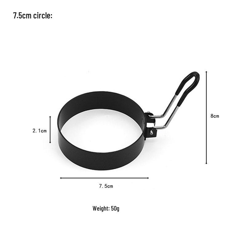 Creative Non-Stick Stainless Steel Egg Ring for Frying, Toasts, Sandwiches & Pancakes.