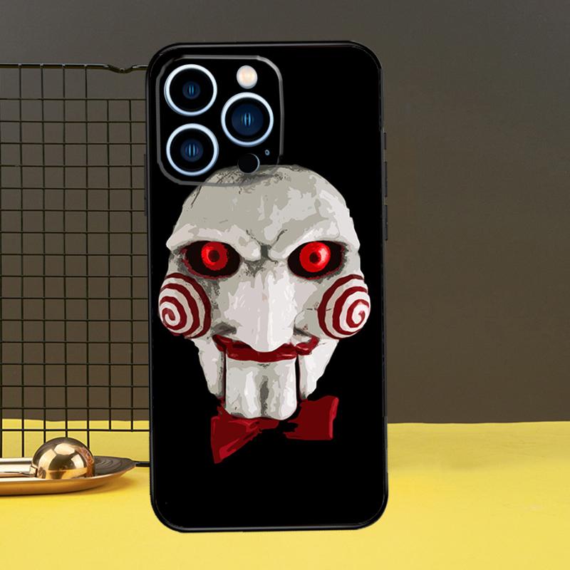 

Saw Jigsaw Puppet Case For iPhone 16 15 14 13 12 11 Pro Max X XR XS 7 8 Plus 12 13 Mini Bumper Cover iPhone 14 Plus