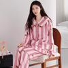 Women 2‑Pieces Pajama Set Long Sleeve Top & Pants Soft Warm Sleepwear Casual Home Loungewear Autumn Winter Nightwear For Ladies