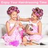 Grenzüberschreitendes Haarstyling-Set: Magischer Lockenstab & Selbstklebende Haarwickler mit Klammern