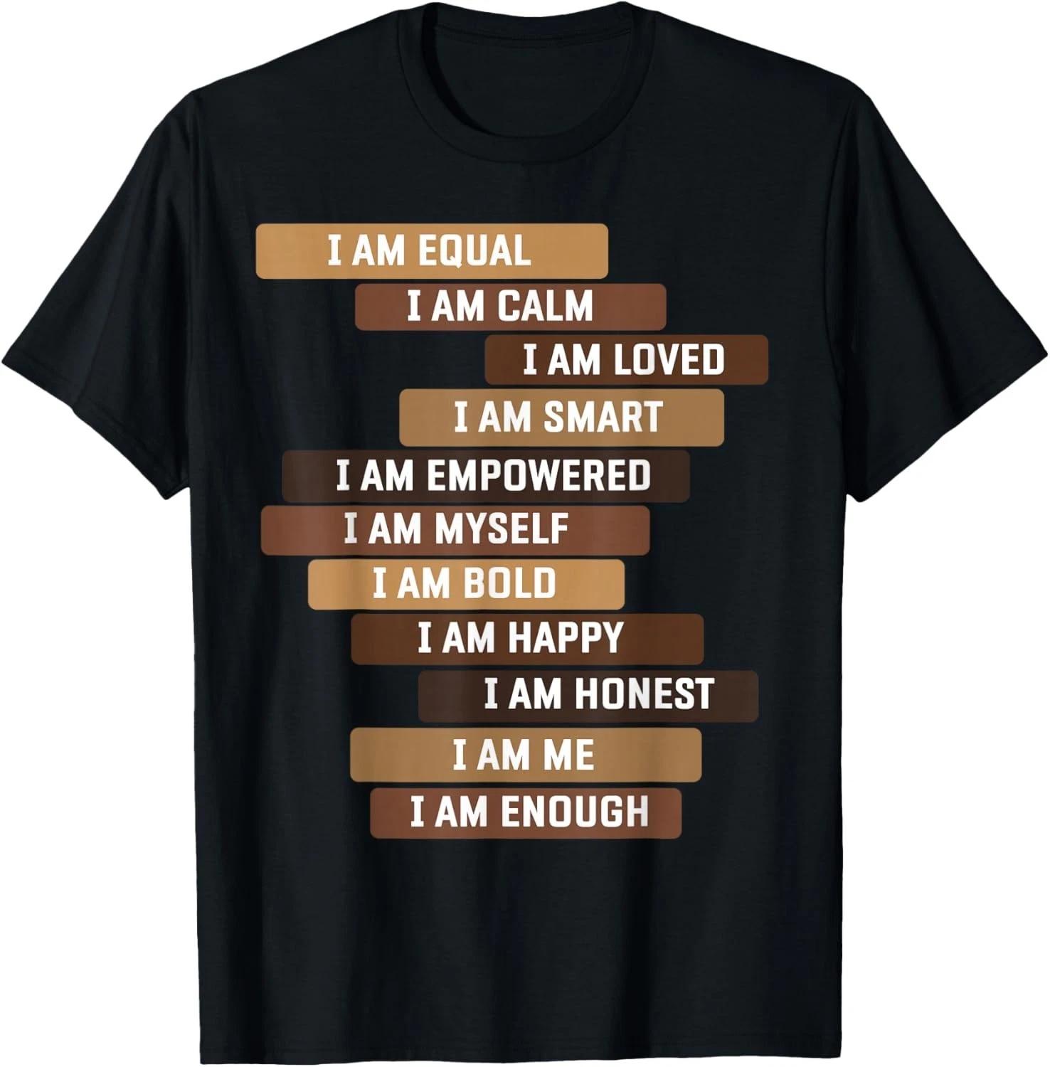 Melanin Goddess Positive Affirmation Quotes Black Educators Gift Unisex T-Shirt S