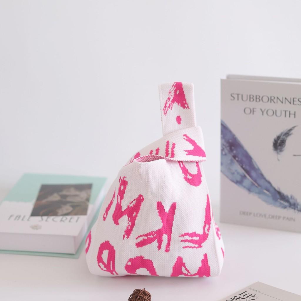 Trendy Knit Bucket Bag For Women Soft And Spacious Tote Bag With Eye-catching Patterns Ideal For Daily Wear And Gifts