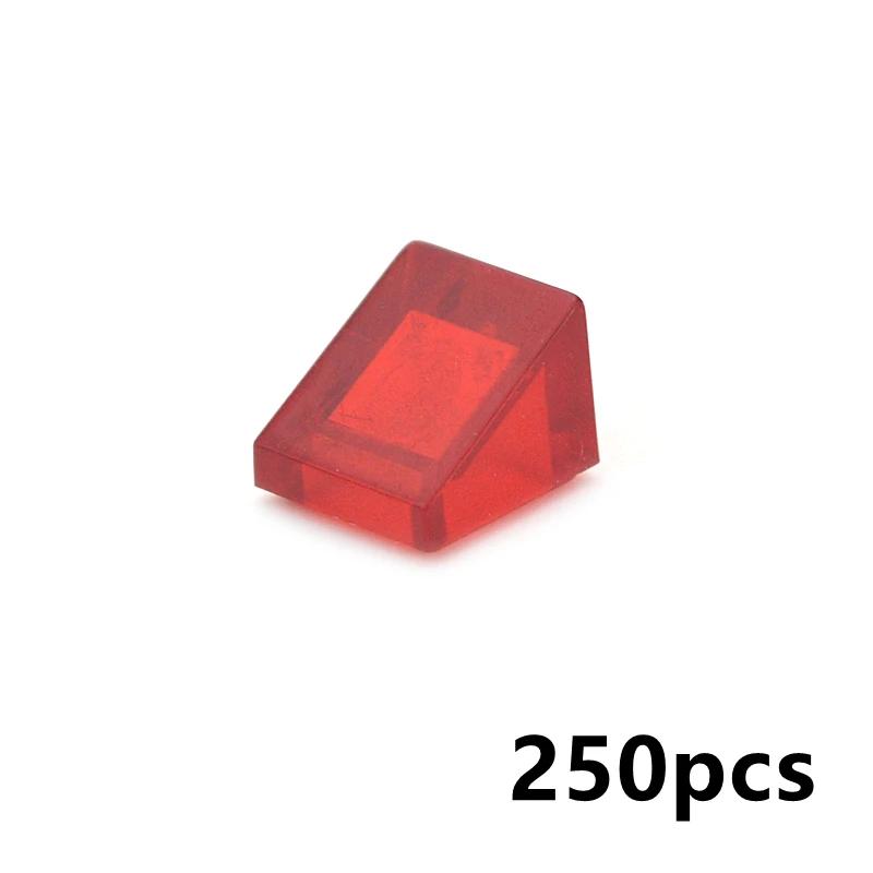 250Pcs Color Building Blocks Figure Smooth Slope Bevel Bricks 54200 1x1 Educational Creative Size Compatible With Toys for Child