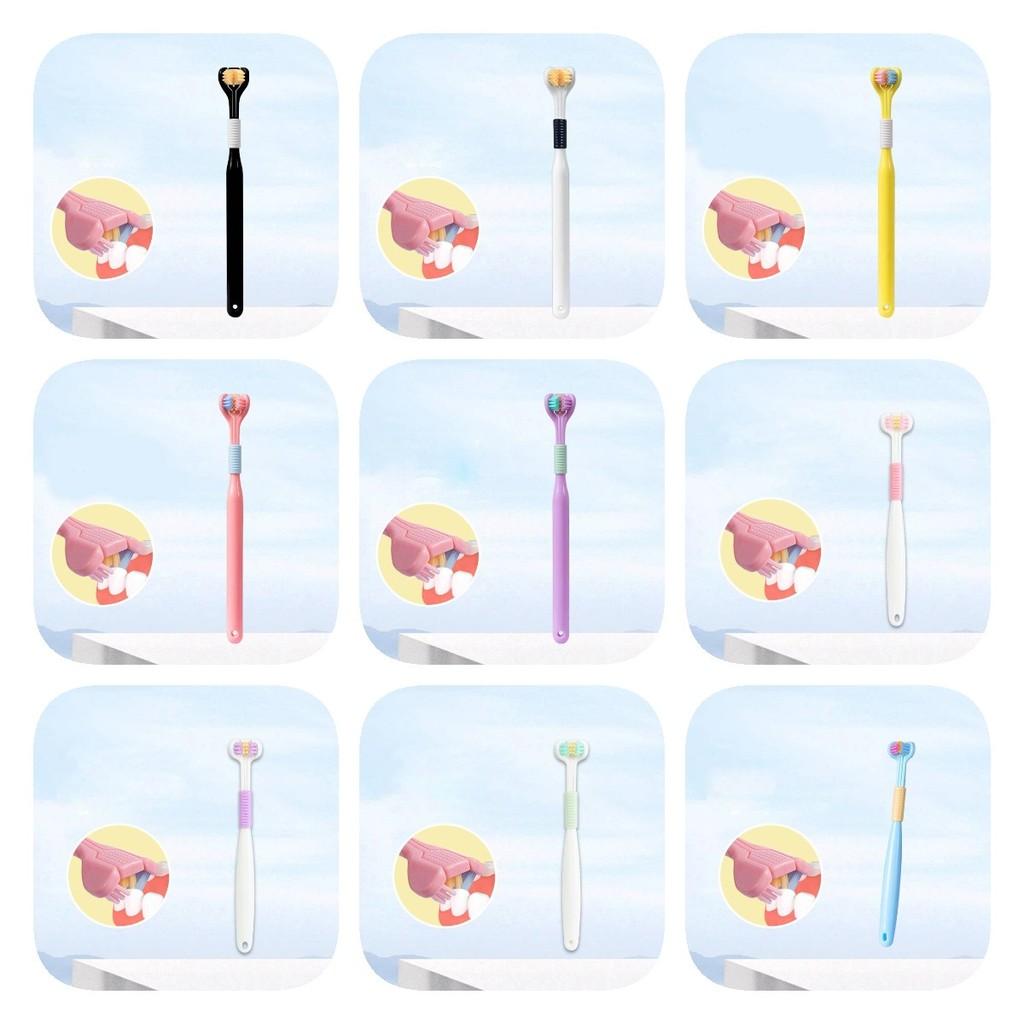 Premium Three-sided Soft Toothbrush For Adults Available In Beautiful Macaron Shades