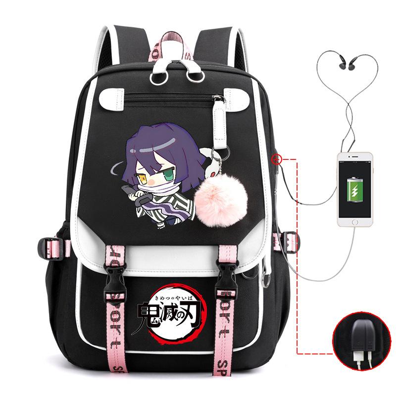 Demon slayer ghost extermination column student schoolbag junior high school student primary school student middle school student backpack