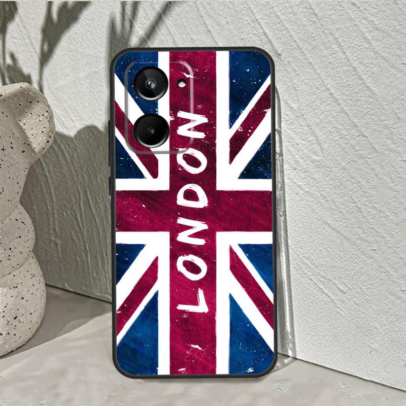 

London British Union Jack For Realme 15 14 10 11 12 13 Pro Plus C65 C67 C75 C63 C61 C55 C51 C53 C35 GT6 GT7 Pro Case Realme C63 4G