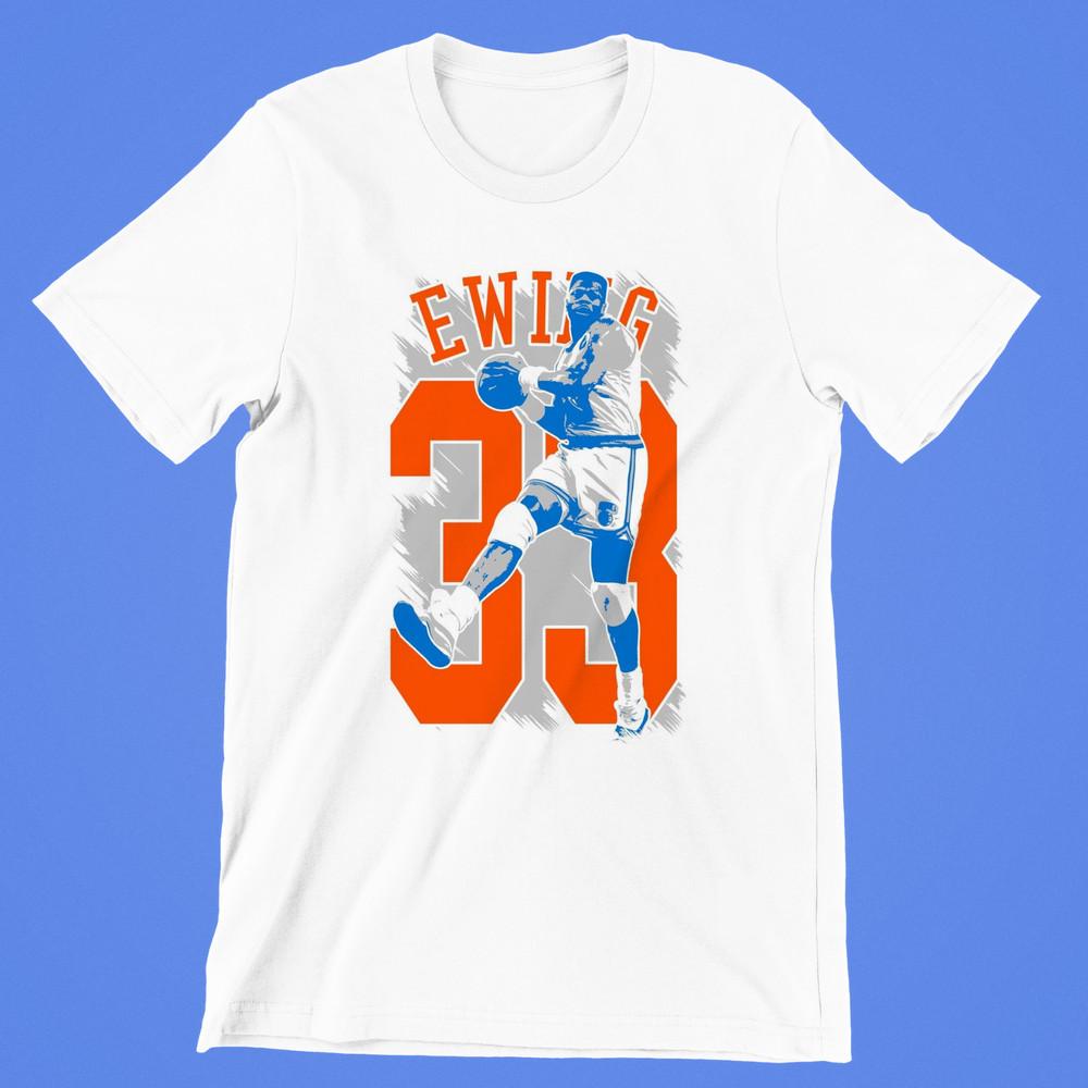 

Patrick Ewing Basketball T-shirt White Short Sleeve All Sizes S-5XL JJ3812 Unisex T-Shirt XXXXL