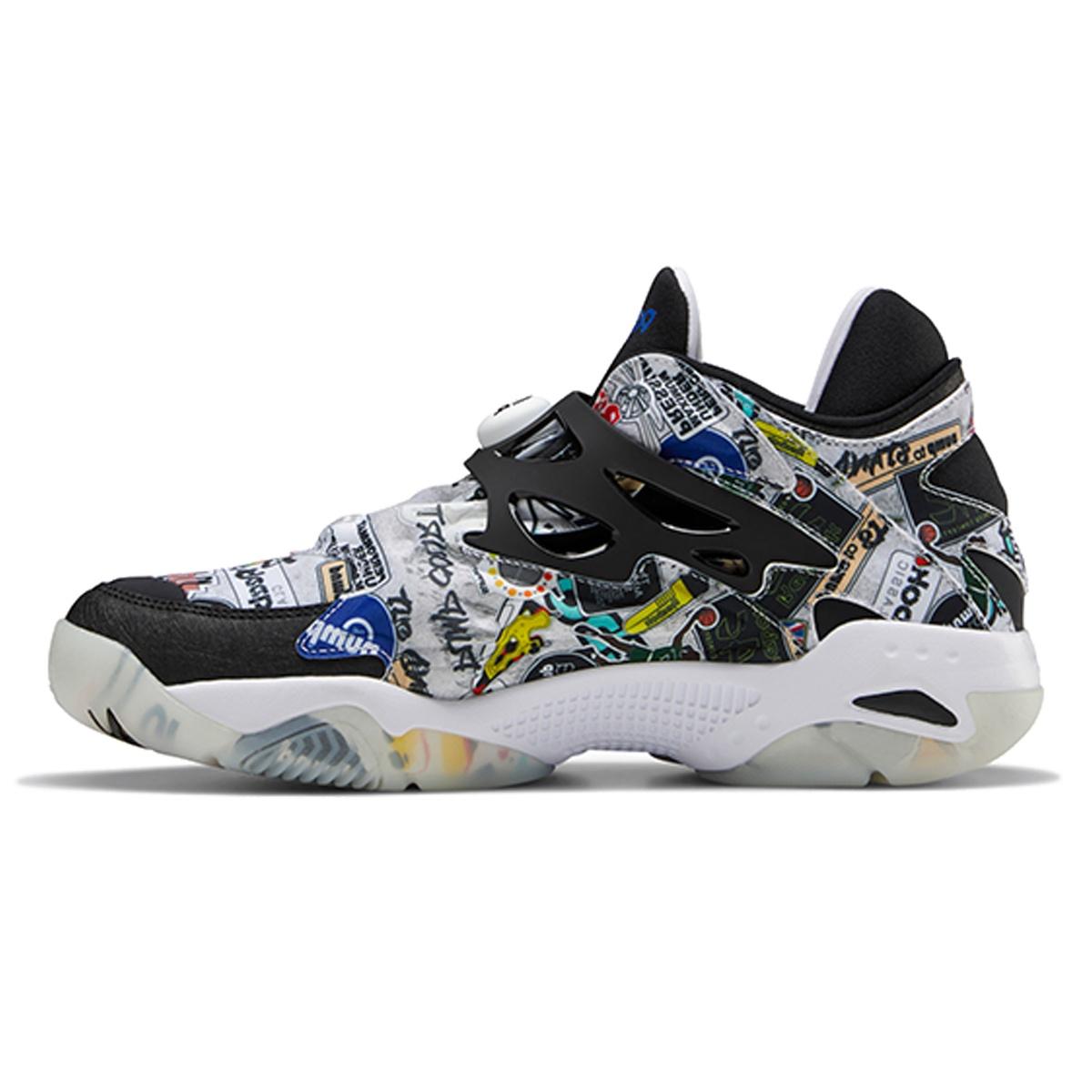 Reebok Pump Court Sticker City - White Black Men s FW7826 EU 36
