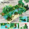 MOC Military Rainforest Baseplate Parts Animal Jungle Flower Tree Plants City Adventure Building Blocks Assemble DIY Toys Gifts