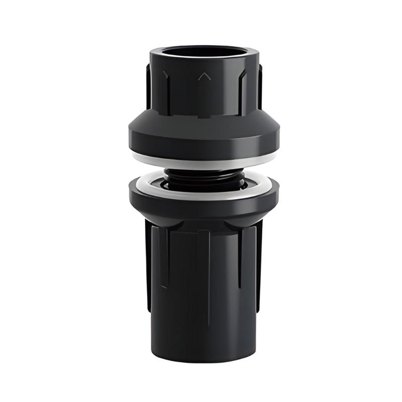 Aquarium Drain Line Connector Set for Pet Habitat Care, Screw-Lock Pipework Body with Seal Washers for Filter Line Work