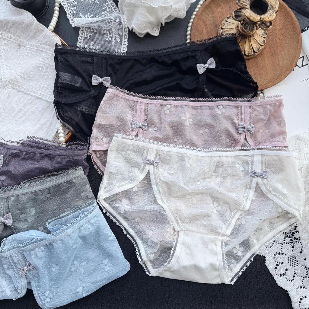 Clearance Ice Silk Lace Low-Rise Women's Panties