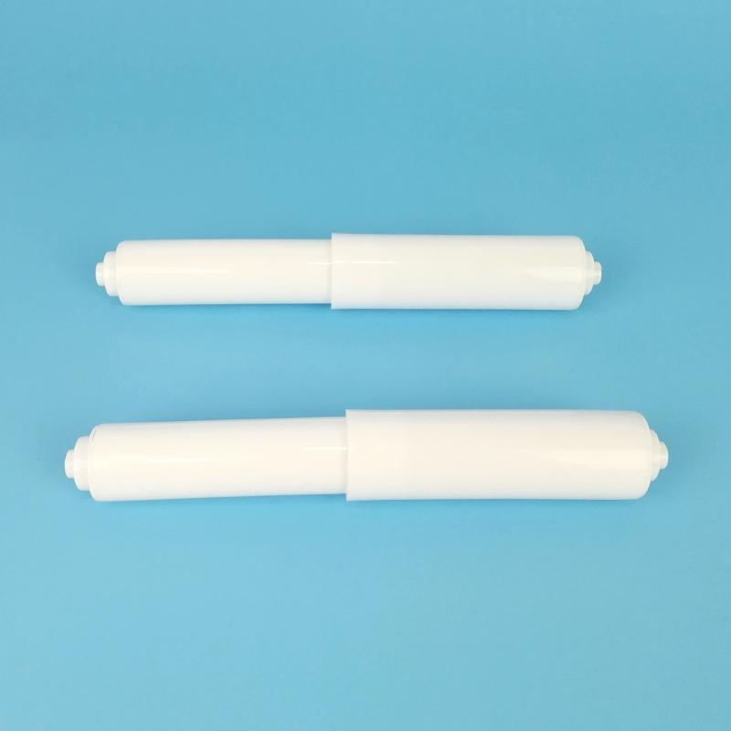 3pcs Toilet Paper Roller Plastic Spring Loaded White Black Toilet Paper Roller Bathroom Paper Holder Replacement Tool