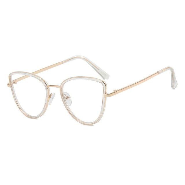 

Очки с защитой от синего света, оптическая оправа «кошачий глаз», защита глаз, ультралегкие женские и мужские новые очки, офисные компьютерные очки белый