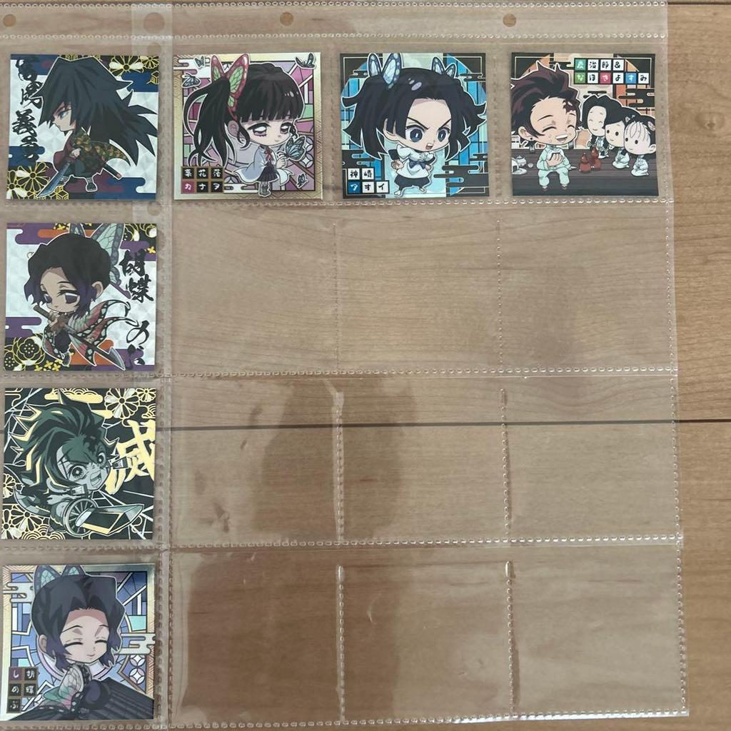 Used Demon Slayer: Kimetsu no Yaiba Wafer Seal Parts 1 to 5 Full Completion with bonus