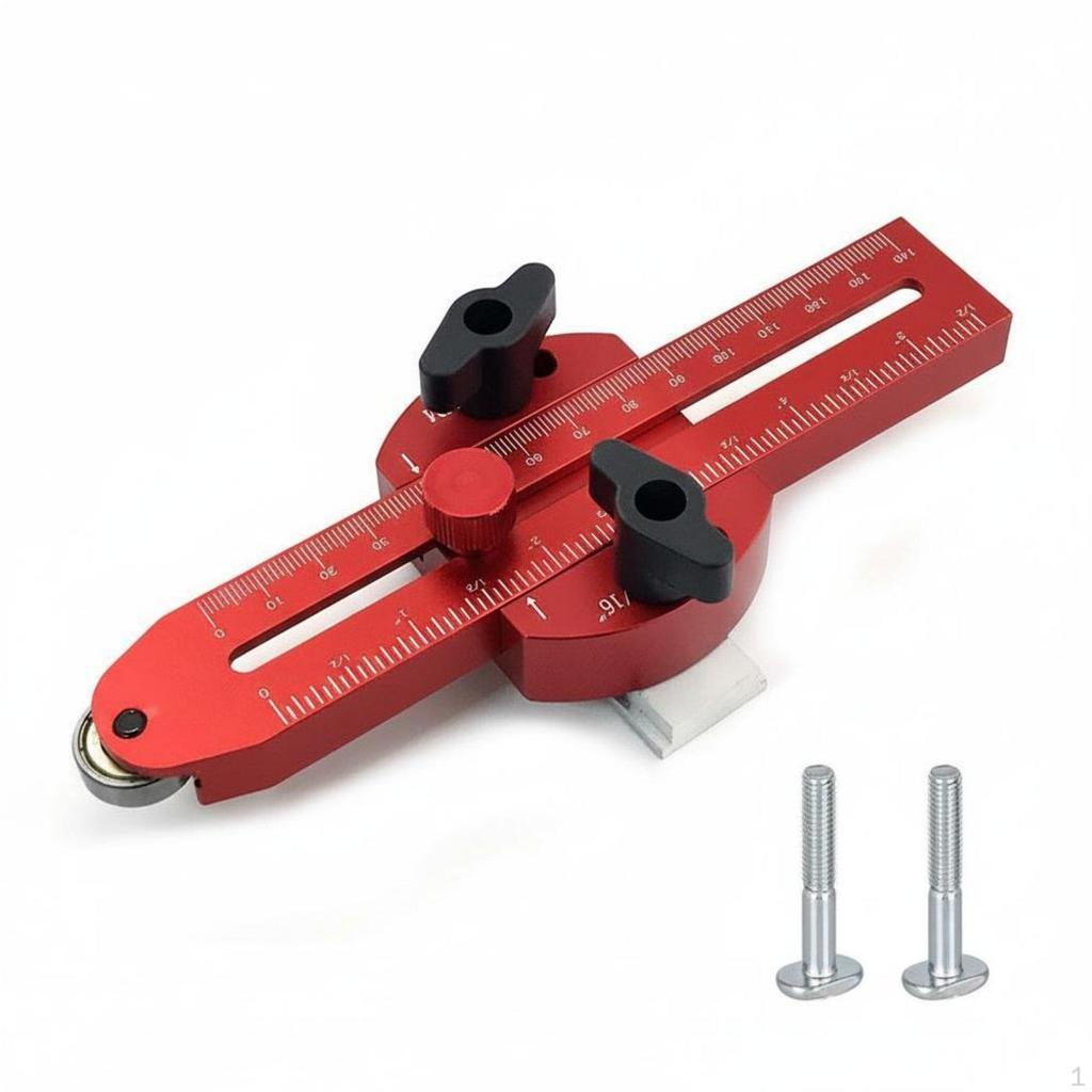 Table Saw Roller Guide Adjustable Range Jig Repetitive Cuts Thin Cut Tablesaw for DIY