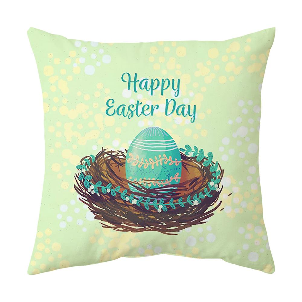 Easter Pillow Cover Cartoon Sofa Cushion Cover Office Waist Cushion Cover