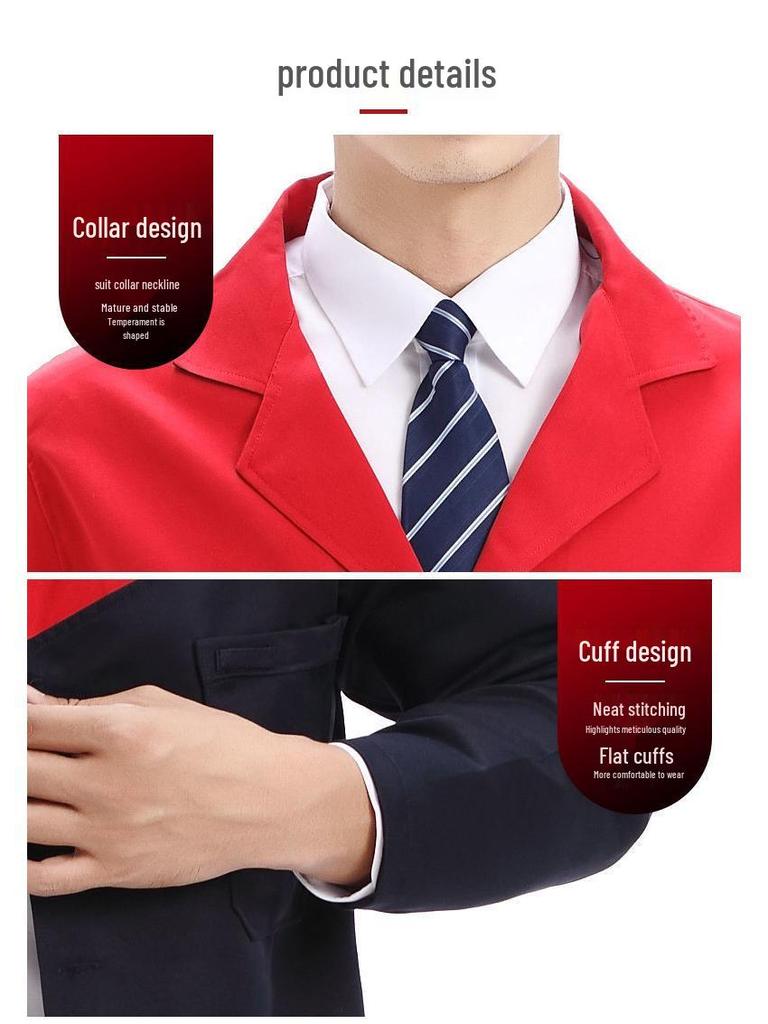 Unisex Blue Smock: Long, Wear-Resistant, Dirt-Resistant Labor Protection for Autumn/Winter - Ideal for Warehouse Management and Handling.