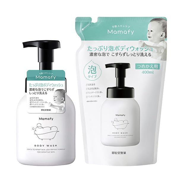 

Mamafy Lots of Foam Body Wash Refill Основное детское мыло Уход за кожей всего тела для младенцев + (450 мл / Тип пены/для тела) (Без добавок/без отдушек)