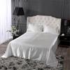 3Pcs Luxury Satin Silk Flat Bed Sheet Set Single Queen Size King Size Bedspread Cover Linen Sheets Double Full Double Sexy