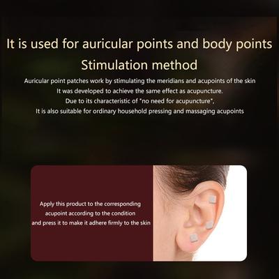 400 Pflaster Ohrpflege Samen Akupunktur Aurikulär Einweg Ohrsticker Massage Therapie Nadelpflaster Aurikulär Aurikulotherapie