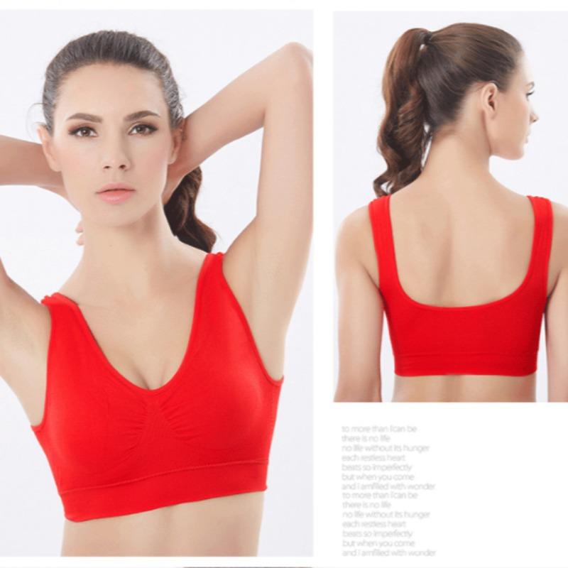 Bra Zero Bound Plus Size Yoga Sports Bra Wireless Seamless One Piece Shockproof Brassiere for Women
