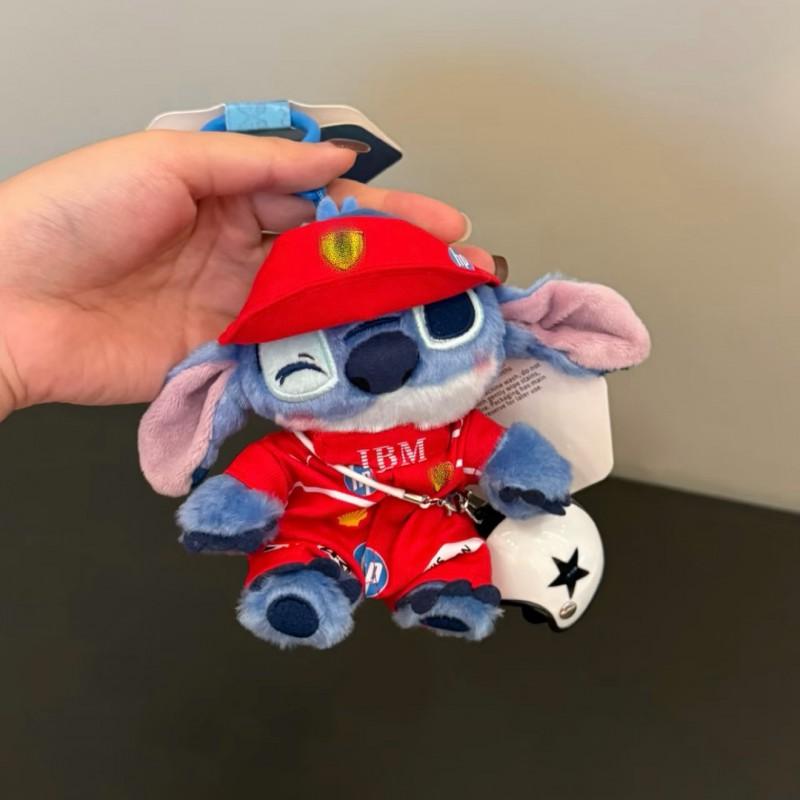 Stitch Plush Keychain Cartoon Character Pendant Cute Chef Doll Bag Charm Gift Kids