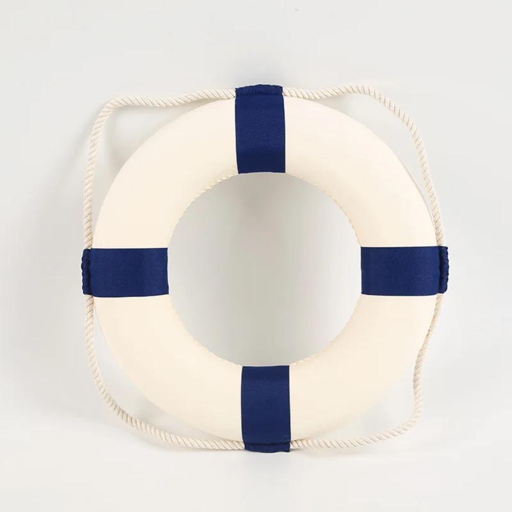 Wall Ornament Life Buoy Foam Aboard Nautical Life Lifebuoy Ring Boat Wall Hanging Mediterranean Style Home Decoration