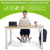 iMissiu Foot Hammock Under Desk Footrest, Adjustable Office Foot Rest Under Desk Hammock, Portable Desk Feet Hammock with Headphones Holder (Black)