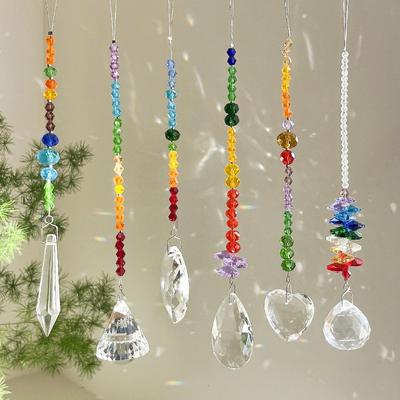 Crystal Wind Chime Sun Catcher Pendant – DIY Indoor Decoration & Birthday Gift