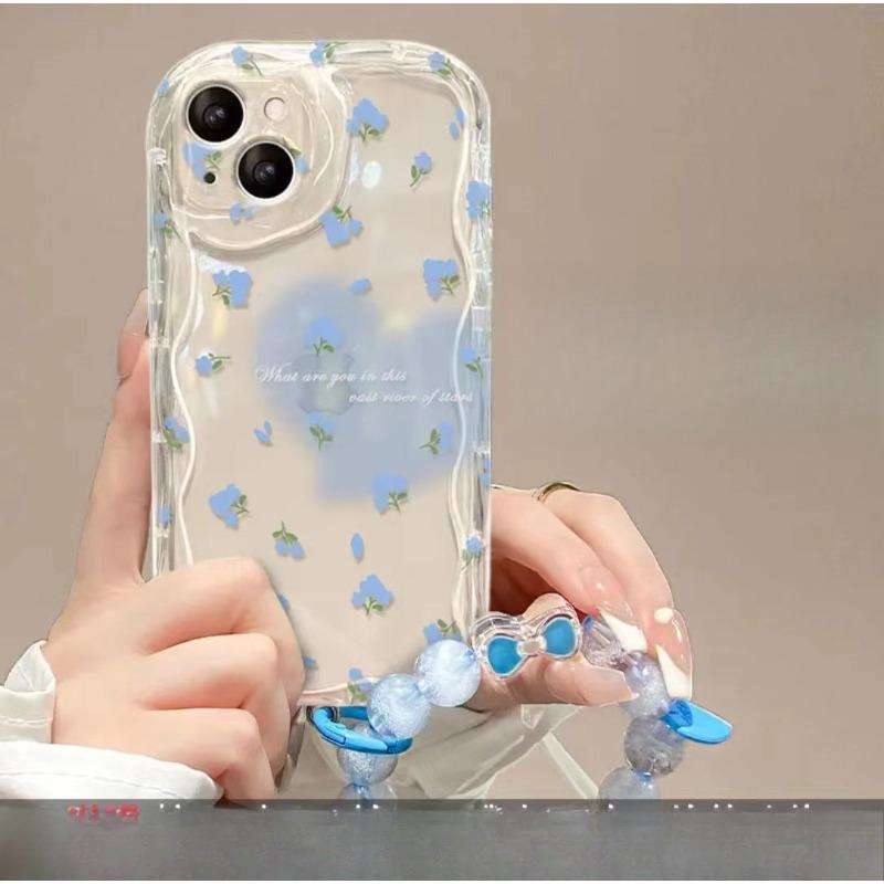 Smudged Love Butterfly for Apple 13 Women's Phone Case IPhone 14 Promax Anti-fall 12 Full Cover Transparent