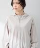 AC by Alpha Cubic Rash Guard UV Size Gray Mesh-Trimmed (Cooling, Protection, Water-Repellent), Women's, 351632, (L)