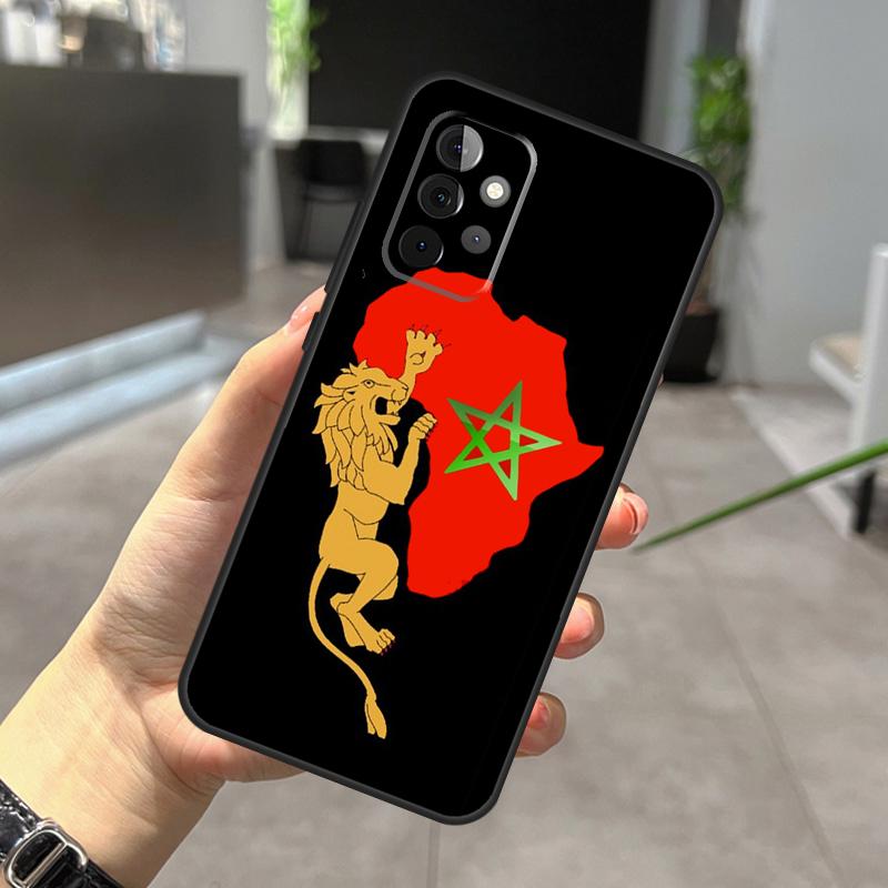 Morocco Flag Coat Of Arms Case For Samsung Galaxy A52 A32 A12 A56 A36 A54 A34 A14 A05 A16 A26 A13 A33 A53 A15 A35 A55