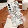 Fantastic Butterfly Print Case For Samsung S26 S25 Ultra S24 S23 S22 S21 FE A15 A35 A55 A16 A26 A36 A56 A17 A37 A57 5G Plating Lens Clear Soft Cover