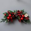Champagner Gold Weihnachtsdekorationen: Baumkranz, Rattan-Geweih, Wand- & Türdekoration für Hotels & Einkaufszentren