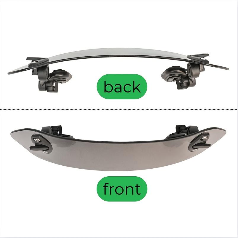 Adjustable Clip-On Motorcycle Windshield Extension with Grey Lens - Durable Plastic Aerodynamic Design for Kawasaki Yamaha Ducati Motorcycles