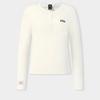 Women's Slim-Fit Knitted Long Sleeve Henley Top