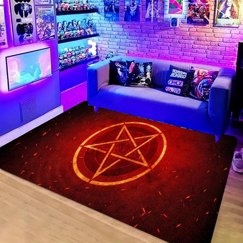 Alfombras HD para Área de Hogar para Gamers con Diseño de Mando de Juego, Alfombras de Piso Antideslizantes para Niños, Alfombra para Decoración Sala de Estar, Dormitorio, Salas de Juego, Cocina