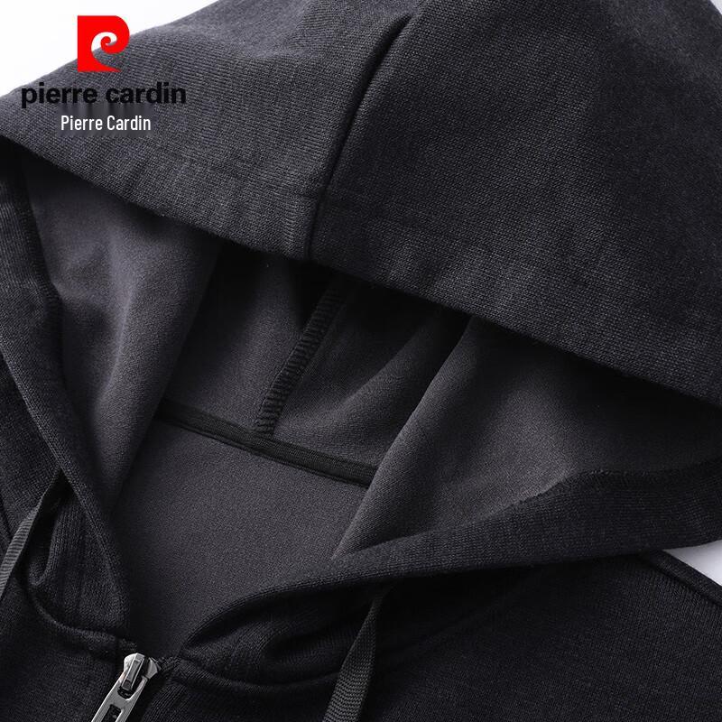 Pierre Cardin Herren Kapuzen-Sweatshirt mit durchgehendem Reißverschluss