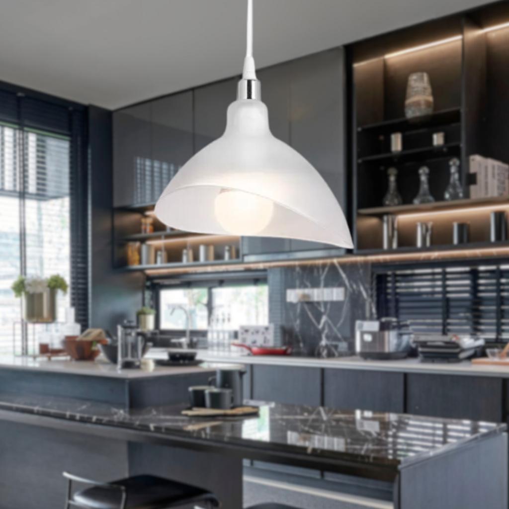 

Handel Mika Tekli Tavan Sarkıt Avize Buzlu Şeffaf Mutfak Hol Cafe İşletme Avize