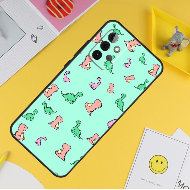 Dinosaur Pattern Case For Samsung Galaxy A36 A16 A56 A06 A54 A34 A14 A13 A53 A12 A22 A32 A52 A35 A17 A15 A55