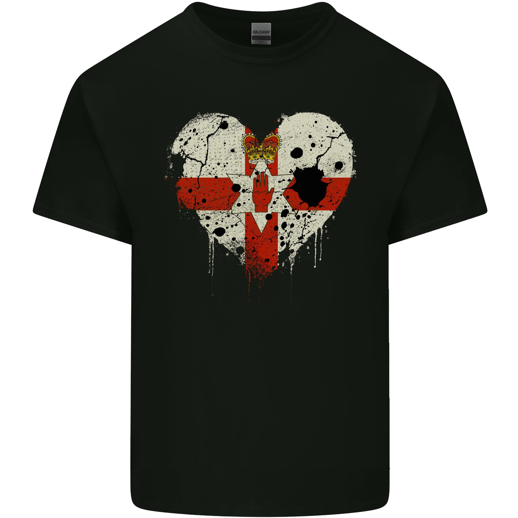 Love Flag N Ireland Northern Football Rugby Unisexs Light Cotton Tshirt S
