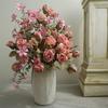 Vintage Styles Rose BouquetRose Flower Props Beautifully Crafted Fakes Flower Ornament Realistic Flower for Indoor Decor