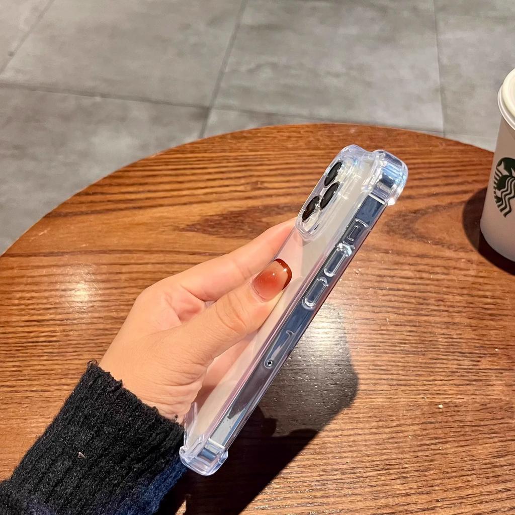 Four Corner Airbag Anti Fall Shockproof Clear Case For iPhone 17 16 15 14 11 Pro Max Mini 6 7 8 Plus SE For iPhone 17 Air