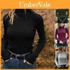 Cozy Women's Turtleneck Sweater Long Sleeve Slim Fit Casual Fall Winter Blouse