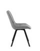 PANKO Velvet Upholstered Swivel Chair, Black